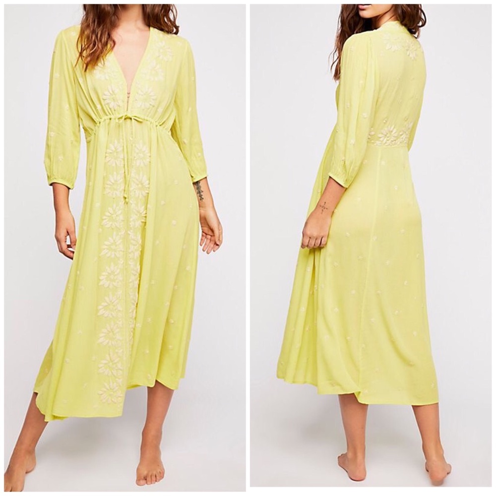 Free People Embroidered Fable Dress